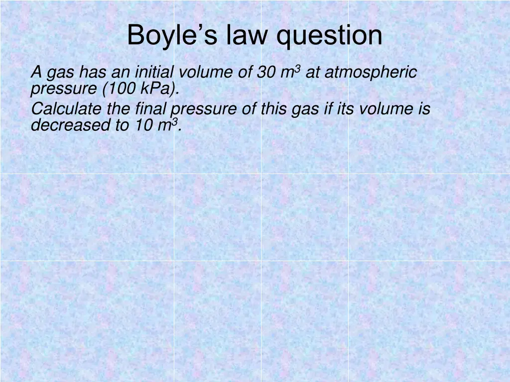 boyle s law question