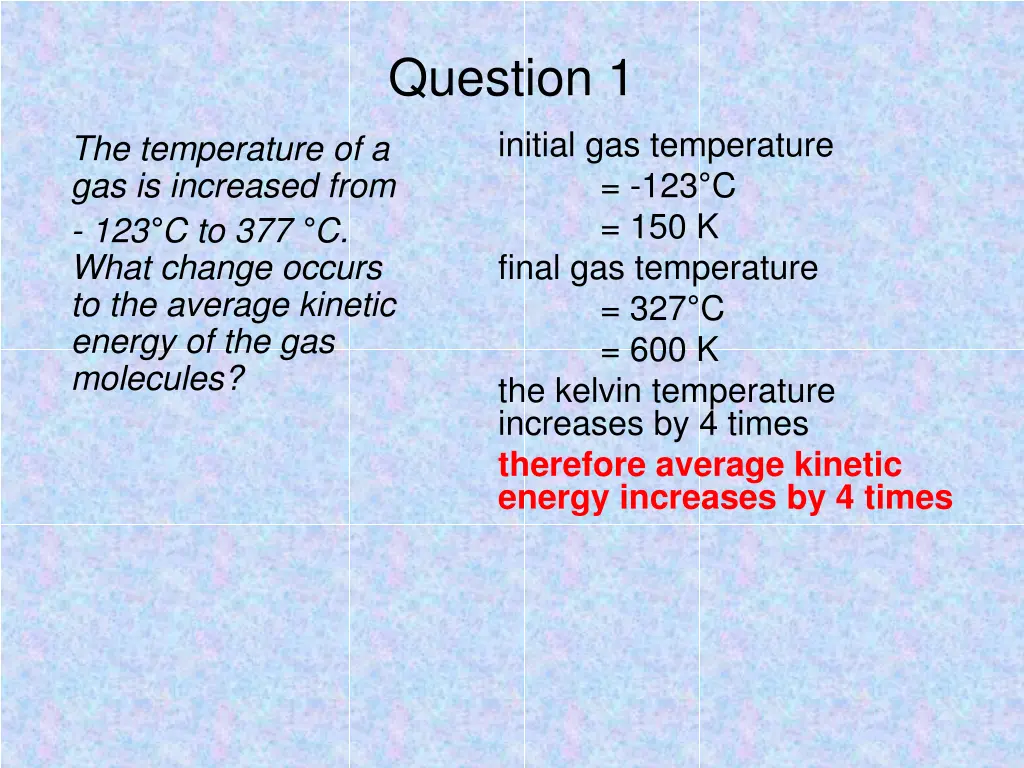 question 1