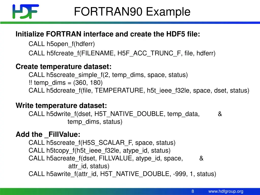 fortran90 example
