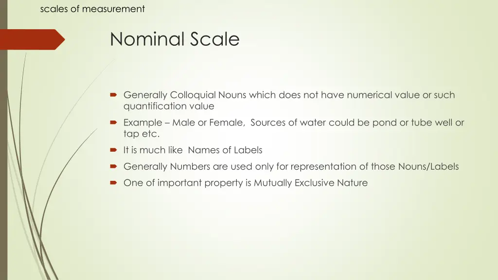 scales of measurement 1