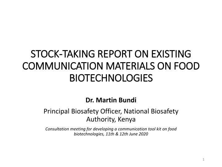 stock stock taking report on existing taking