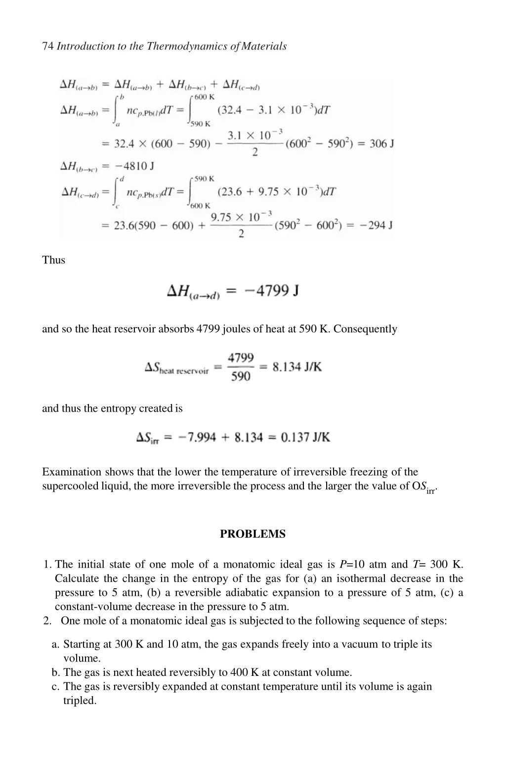 74 introduction to the thermodynamics ofmaterials