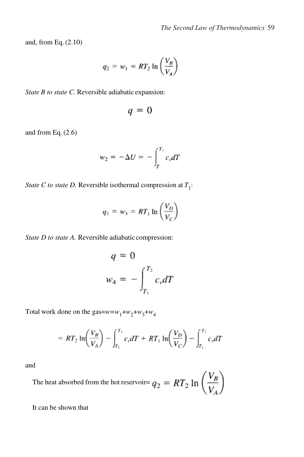 the second law of thermodynamics 59