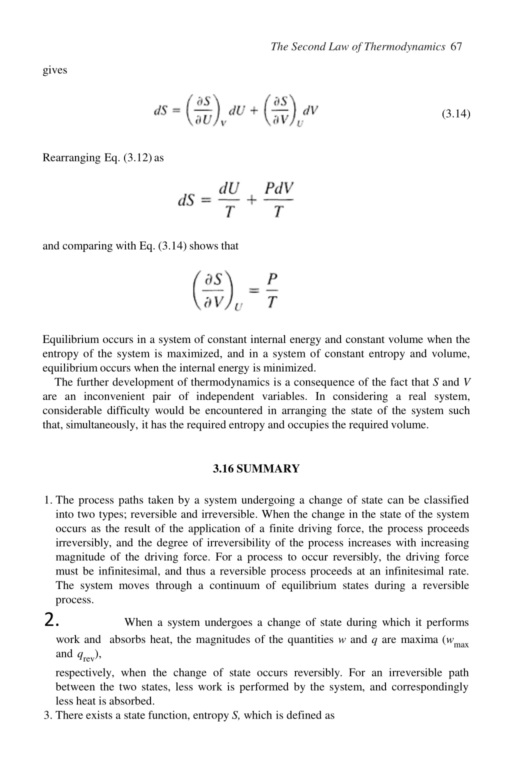 the second law of thermodynamics 67