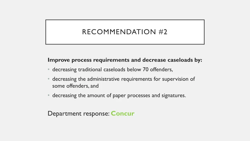 recommendation 2