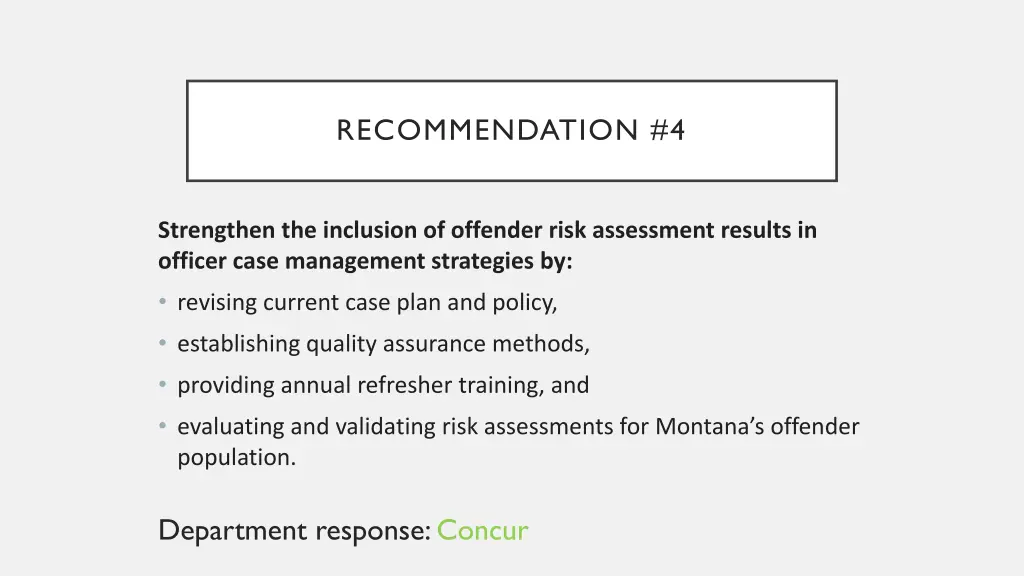 recommendation 4