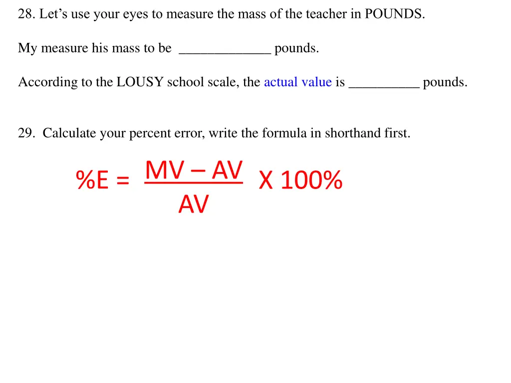 28 let s use your eyes to measure the mass