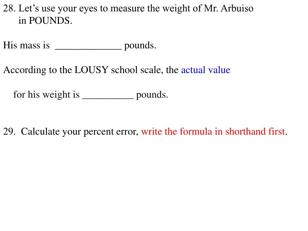 28 let s use your eyes to measure the weight