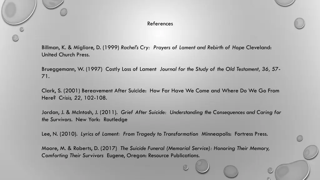 references