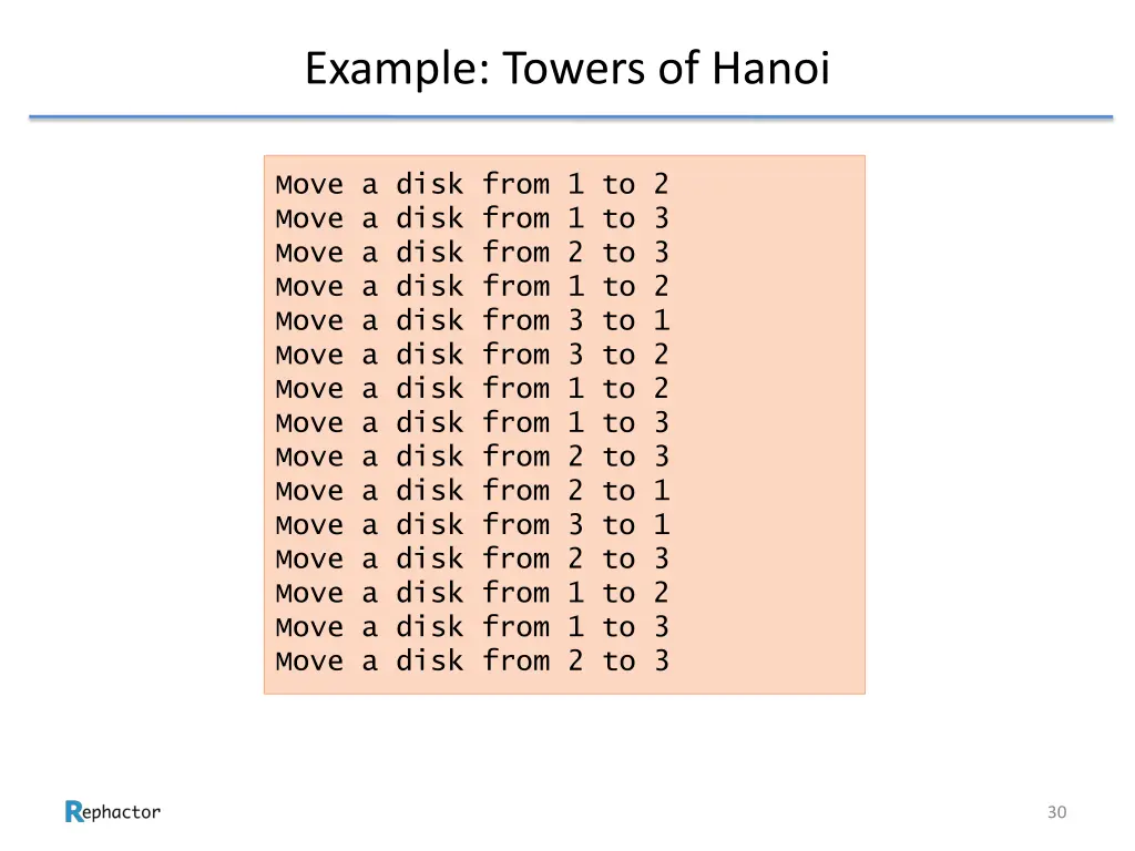 example towers of hanoi 3