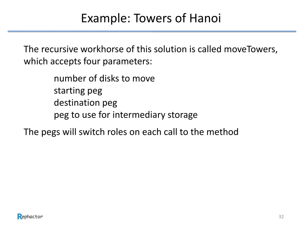 example towers of hanoi 5