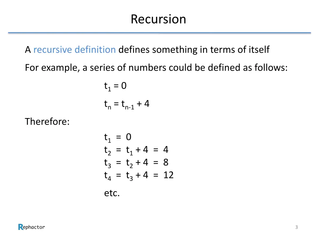recursion 1