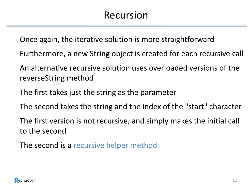 recursion 10