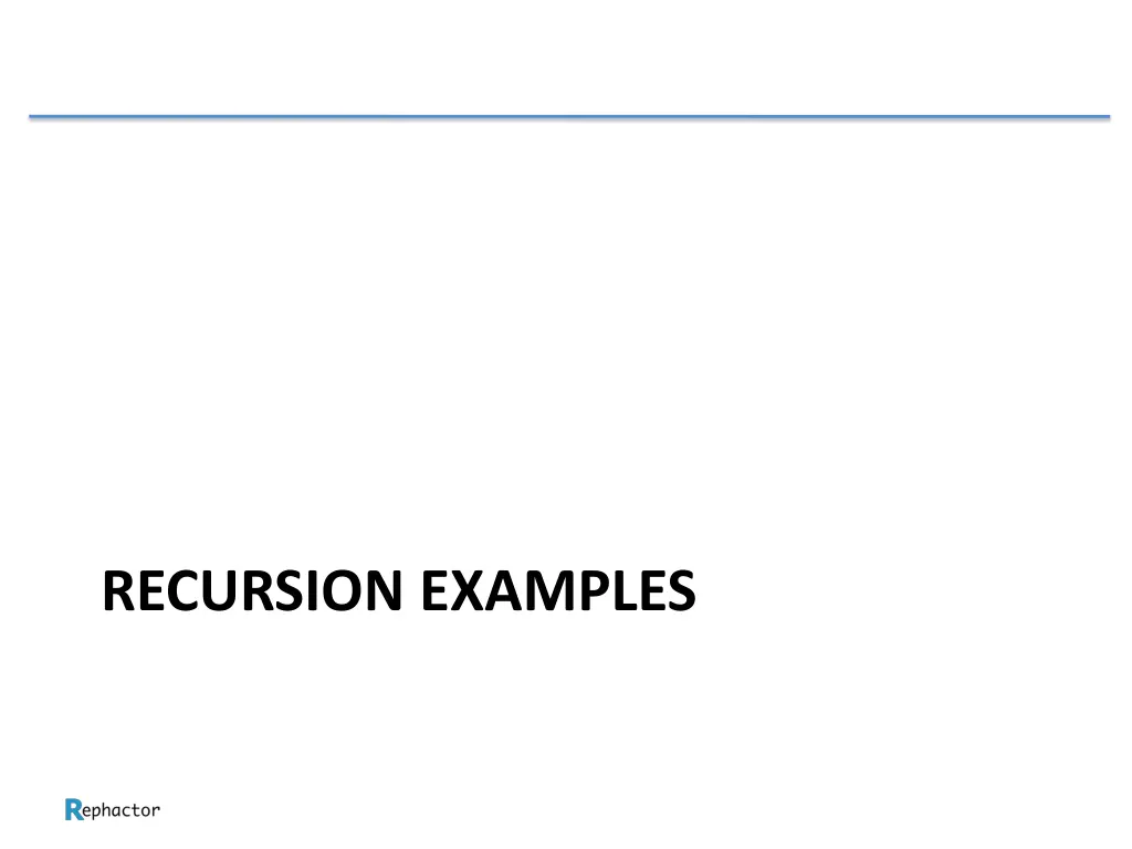 recursion examples