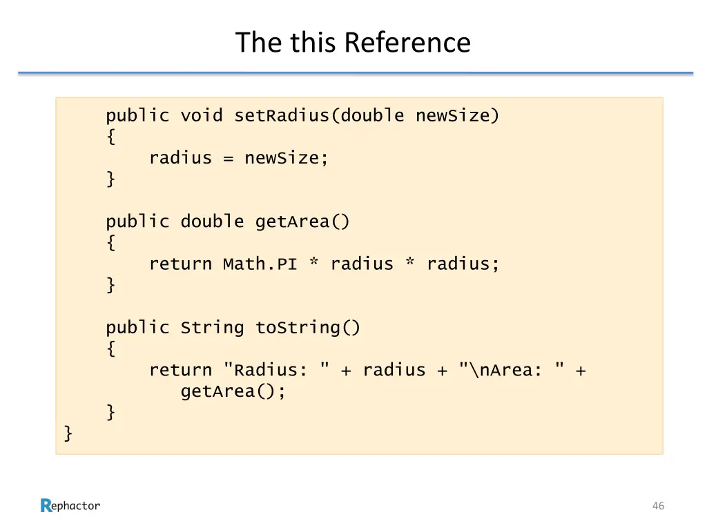 the this reference 1
