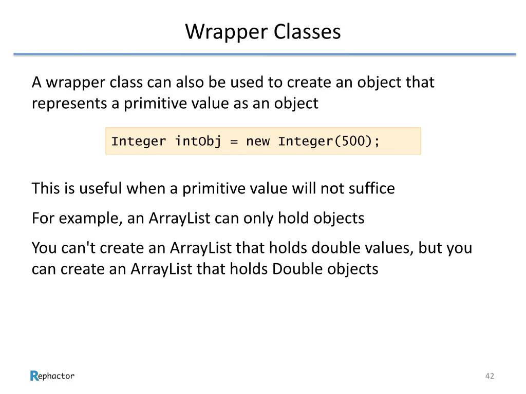 wrapper classes 3