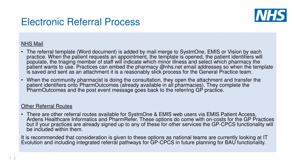 electronic referral process