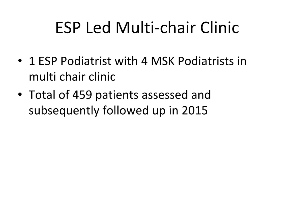 esp led multi chair clinic