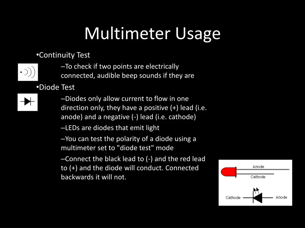 multimeter usage 1