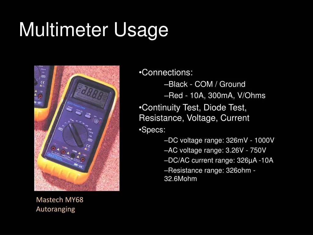 multimeter usage