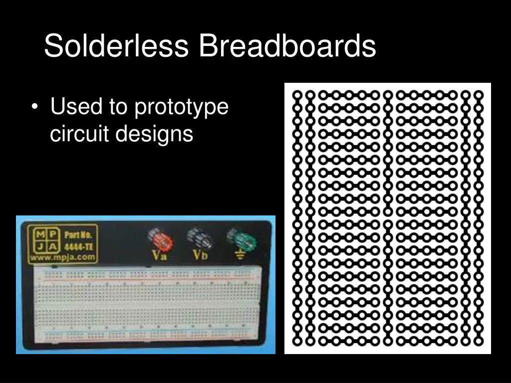 solderless breadboards