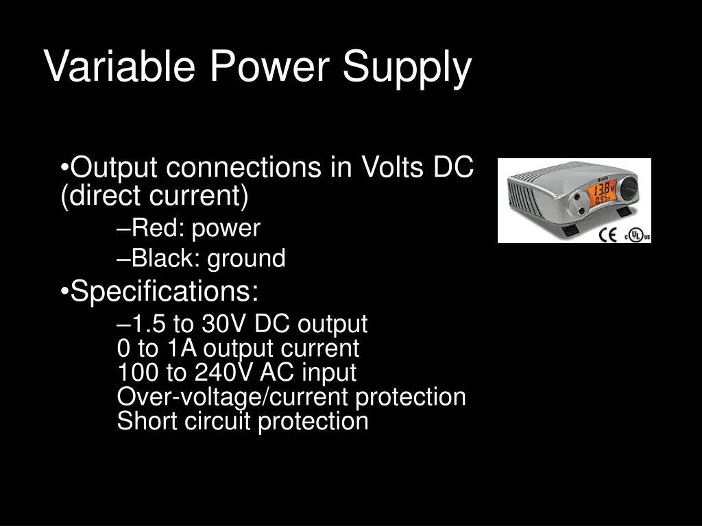 variable power supply