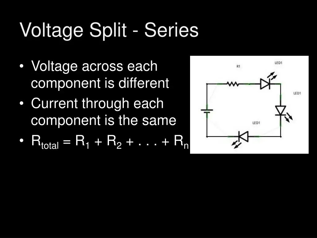 voltage split series