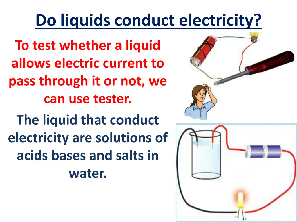 do liquids conduct electricity