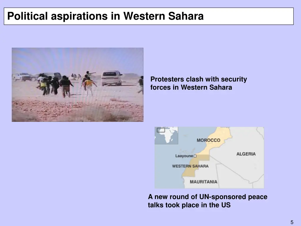 political aspirations in western sahara