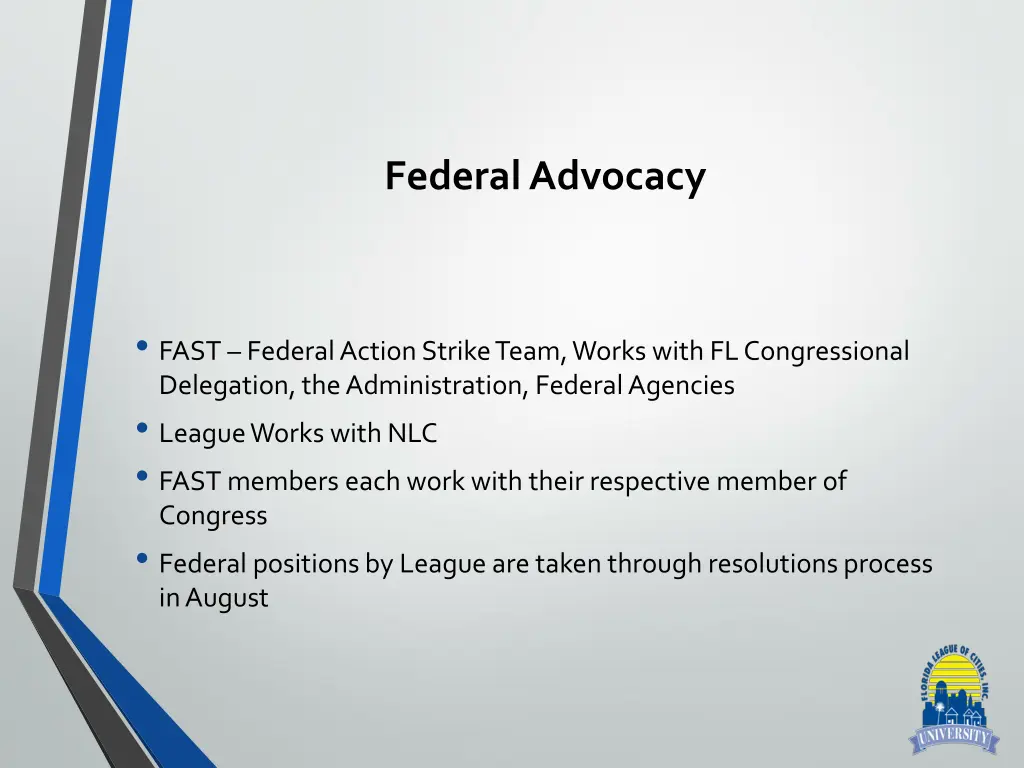 federal advocacy