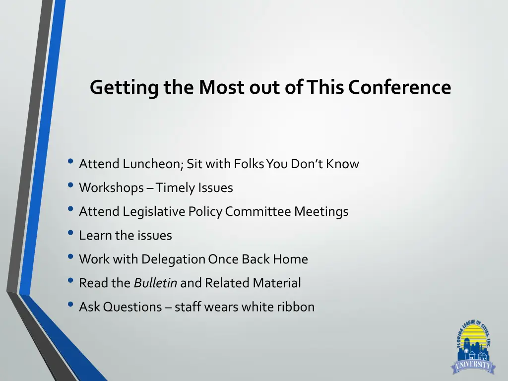 getting the most out of this conference