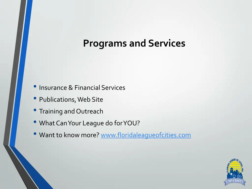 programs and services