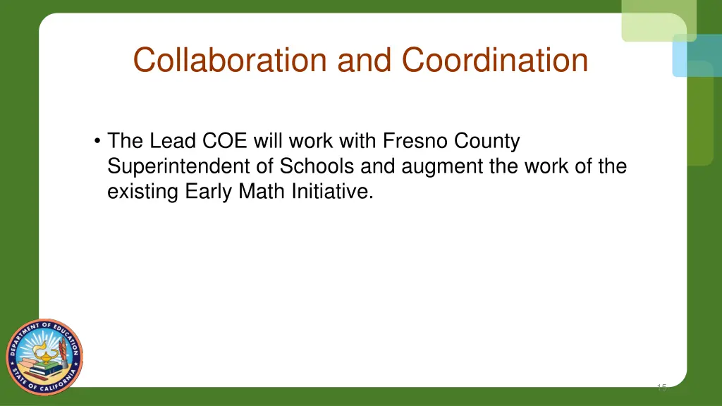 collaboration and coordination