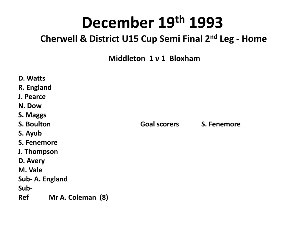 december 19 th 1993 cherwell district