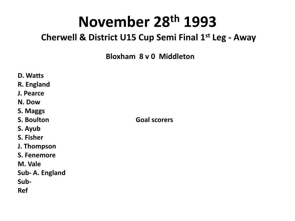 november 28 th 1993 cherwell district