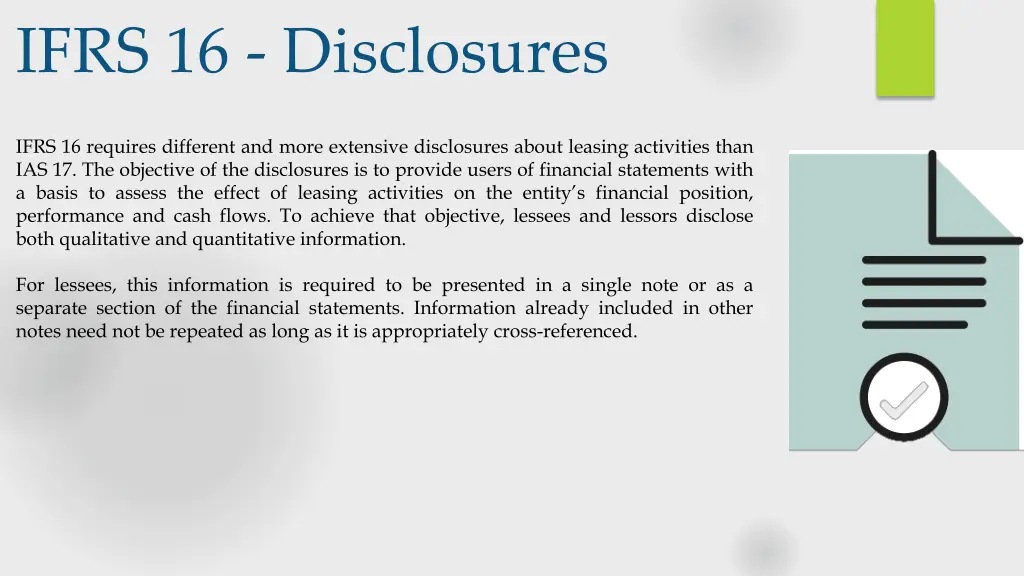 ifrs 16 disclosures