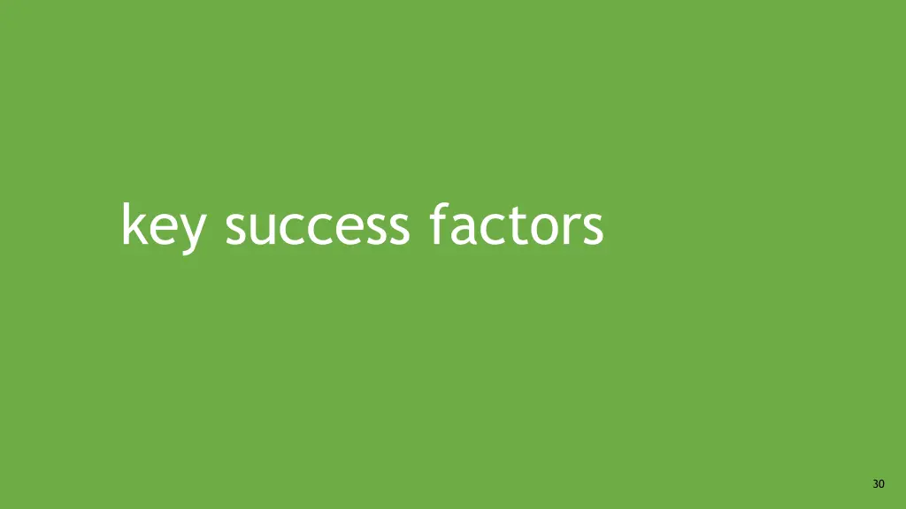 key success factors