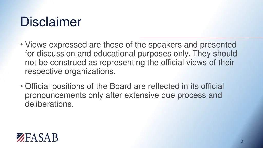 disclaimer