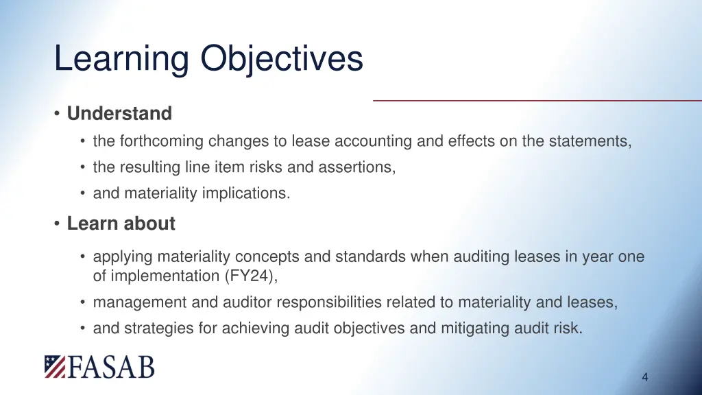 learning objectives