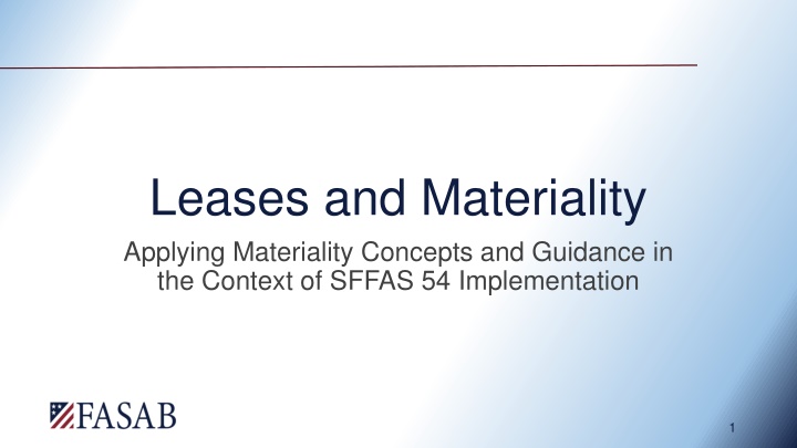 leases and materiality applying materiality