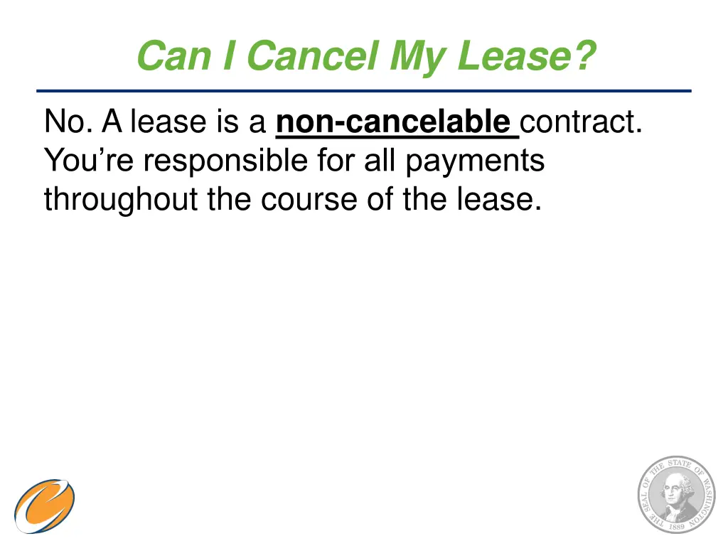 can i cancel my lease