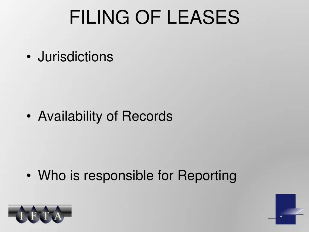 filing of leases