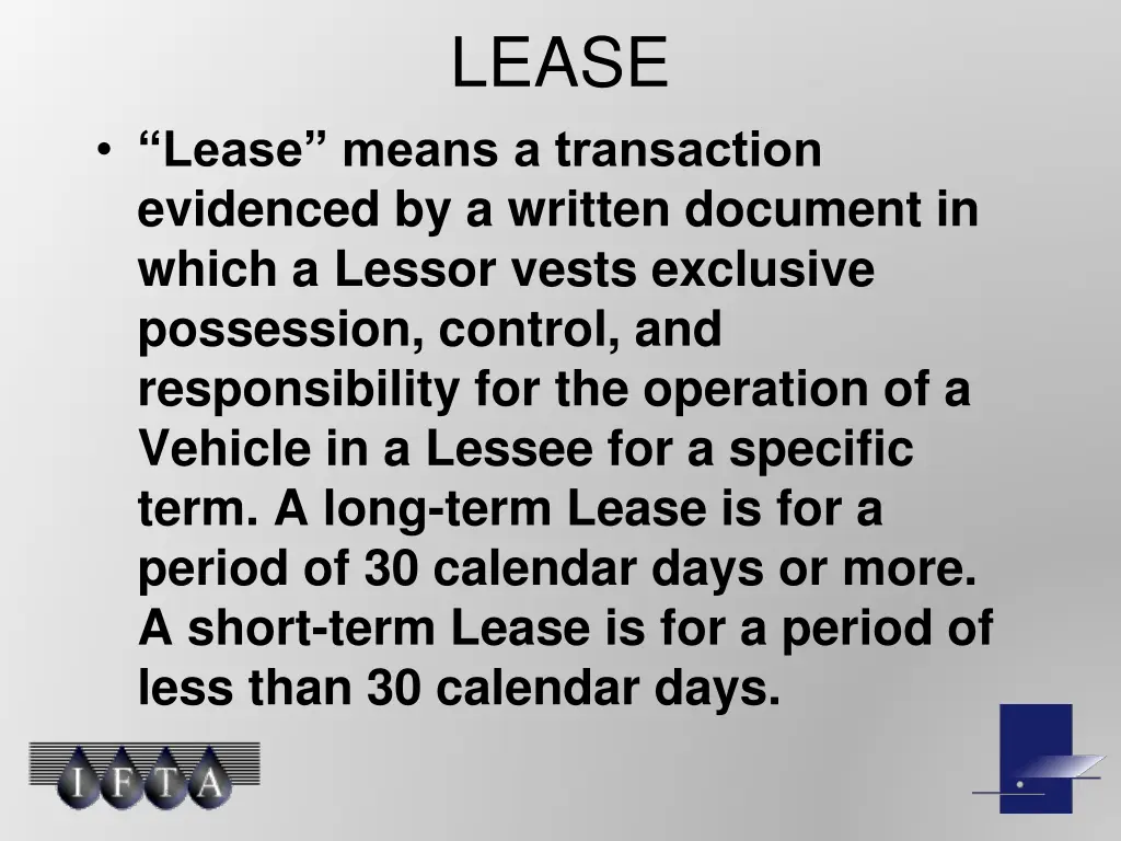lease