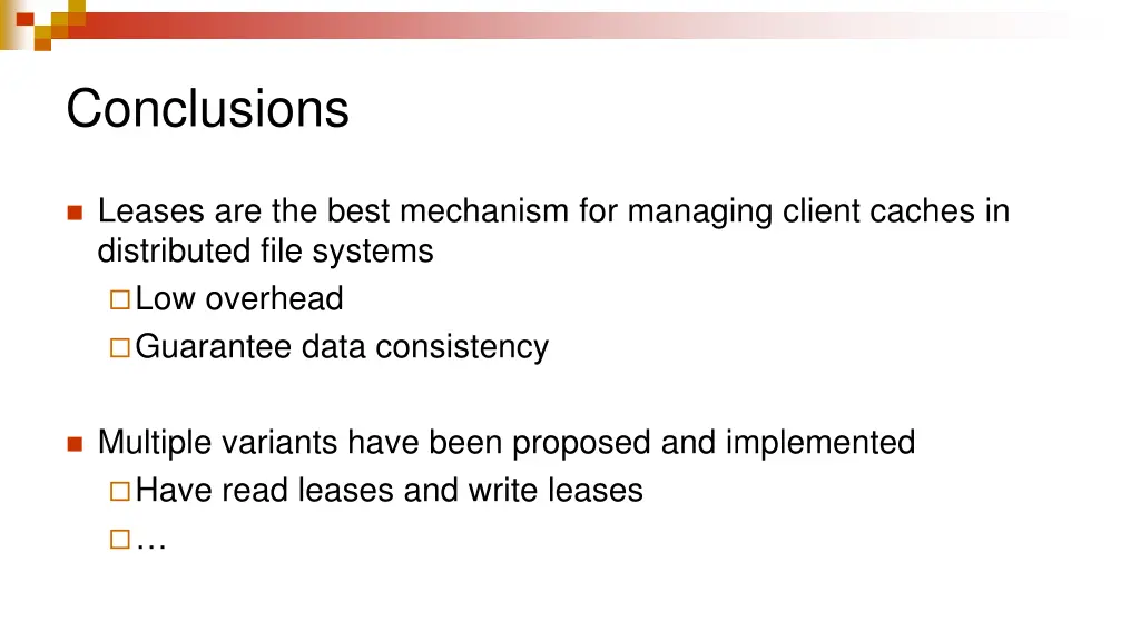 conclusions