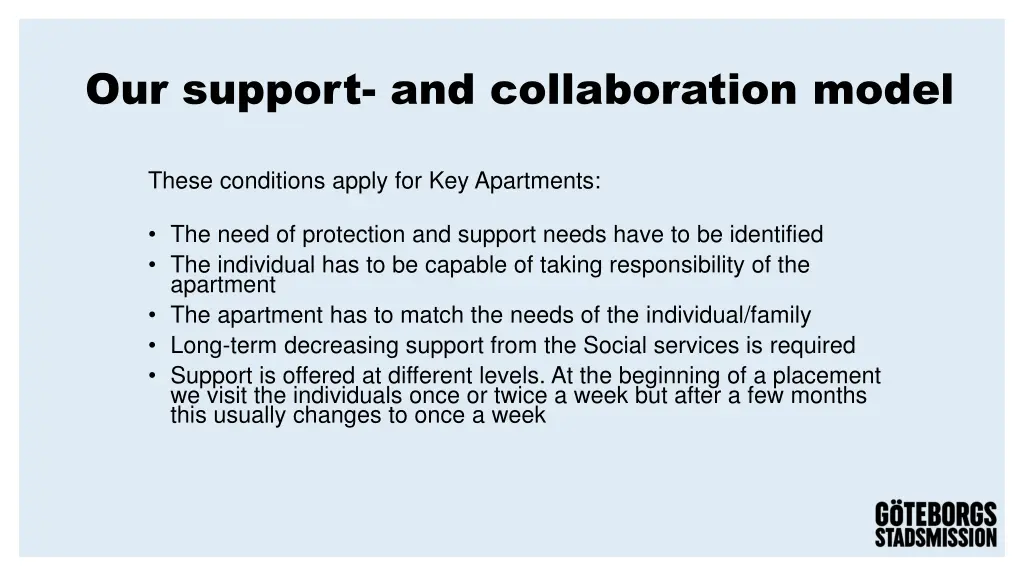 our support and collaboration model 1