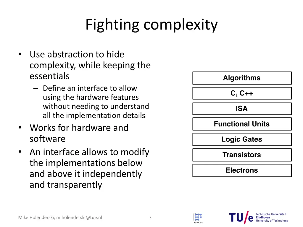 fighting complexity