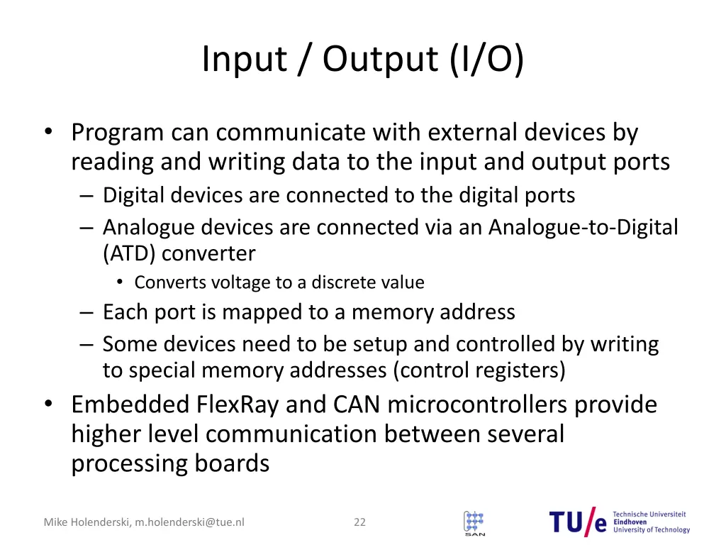 input output i o 1