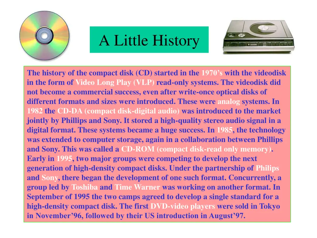 a little history