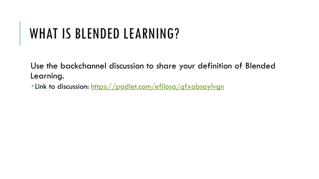 what is blended learning 1