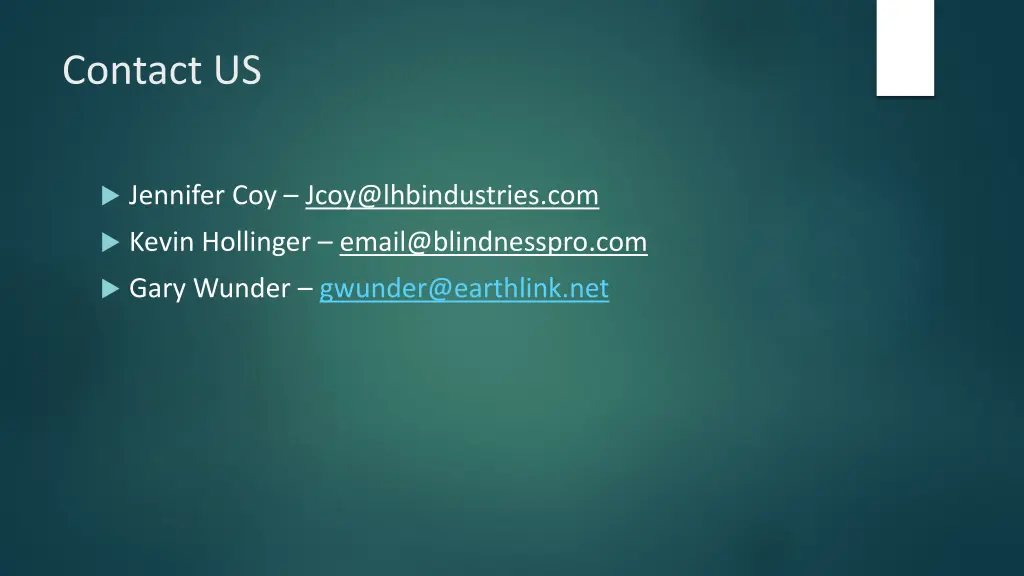 contact us
